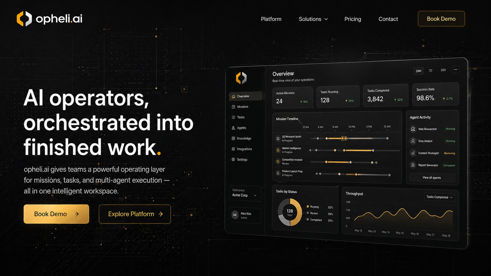 opheli.ai interface preview